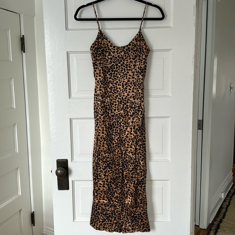 & Other Stories Leopard Slip Dress